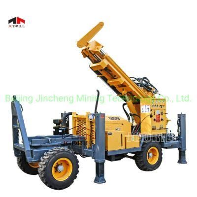 Trailer Mounted Air Water Well Drilling Rig Trailer Portable Mud Rotary Drilling Rig