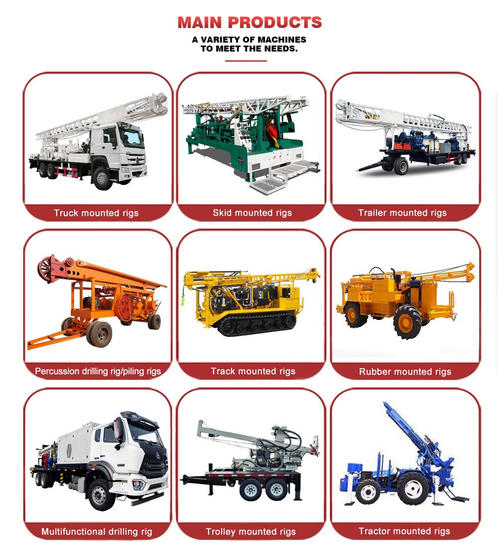 Portable Borehole Rig for 200m Depth