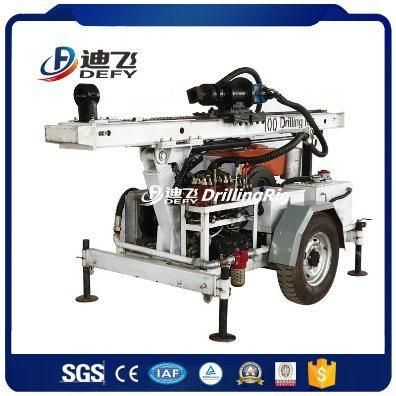 100m Cheap Water Well Drill Machine for Drilling Rock and Soil