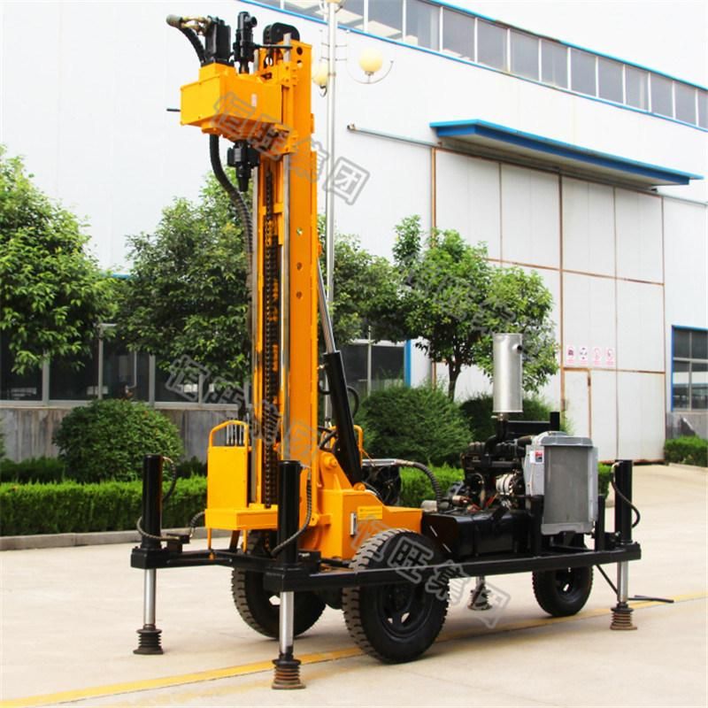 Mini Tricycle Air and Mud Borehole Drilling Rig