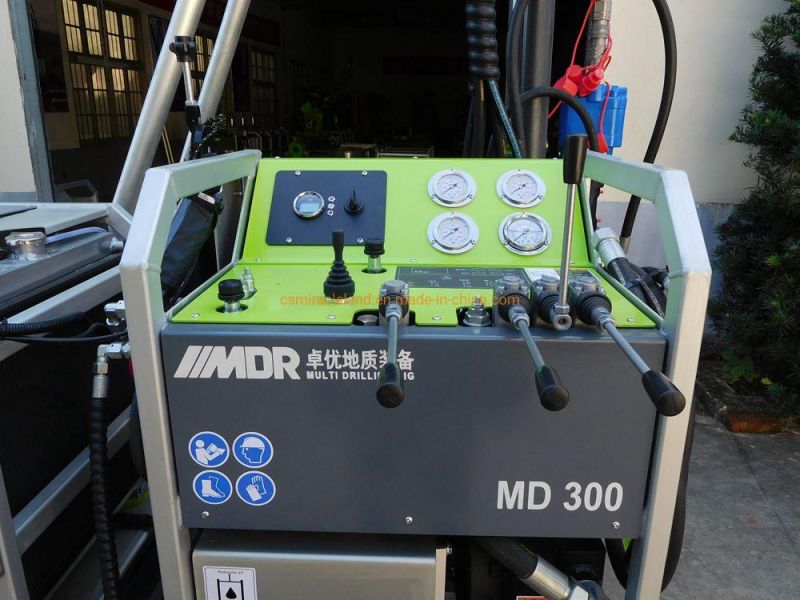 MD300plus Portable Hydraulic Rotary Head Mining Exploration Core Drilling Rig