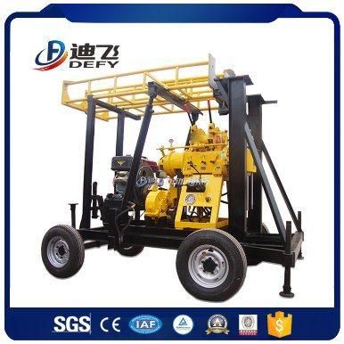 Wheels Trailer Hydraulic Borehole Core Drill Water Well Drilling Rig Machine with Factory Price