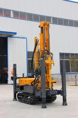 12 Inches Diameter 500 Feet Deep Small Portable Crawler Borehole Water Well Drilling Rig