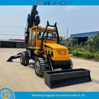 Hydraulic Bored Tractor Portable Small Drilling Rig Light for Sale Dl-180 Model