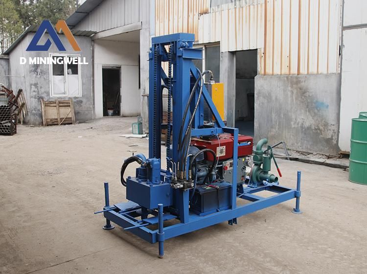 MW-180 Small Water Well Drilling Machine Diesel Engine Portable Drill Rig