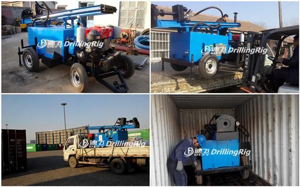 Dfq-100 Portable Air Compressor Water Well Drilling Rig Price