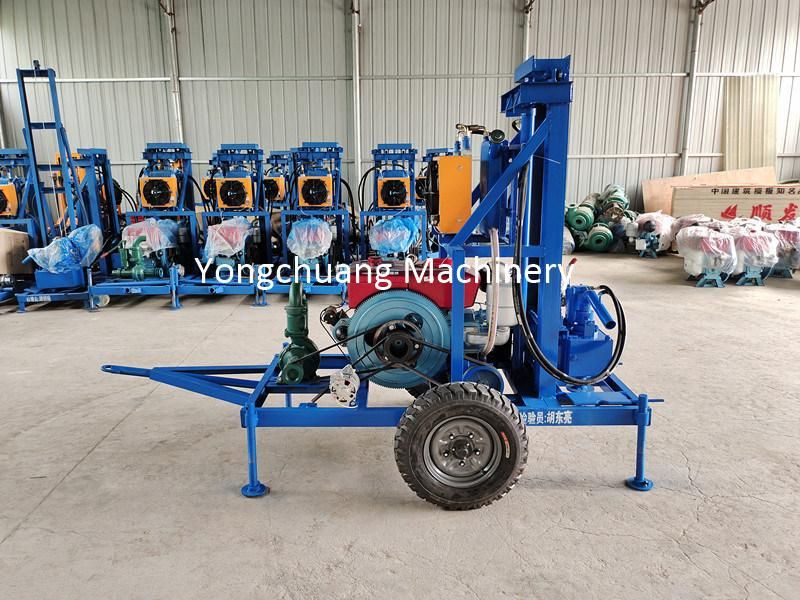 Portable Drilling Machine with Drill Pipe and Drill Bit and Water Pump