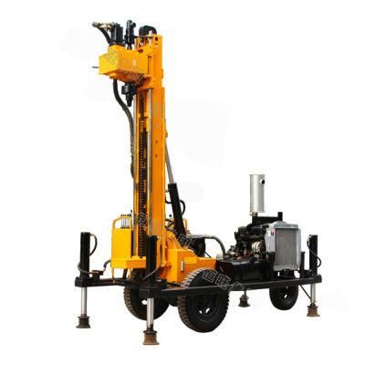 Water Well Drilling Rig with Mud Pump &amp; Air Compressor