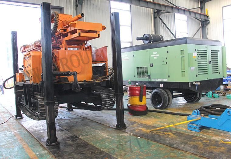 Borehole Pneumatic Rock Drilling Machine with Air Compressor