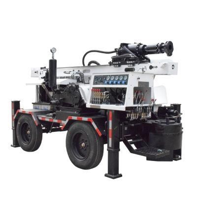 260m Depth Sly510 Wheeled Trailer Mounted Water Well Bore Hole Drilling Rig Machine