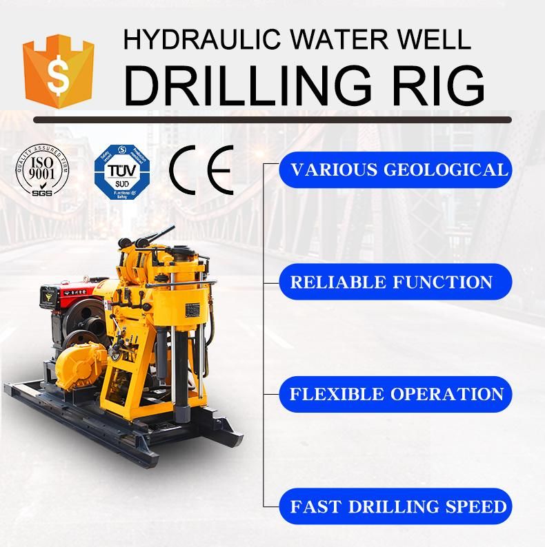 Hot Sale Hydraulic Diesel Small Portable Deep Water Bore Well Drilling Rig for Sale