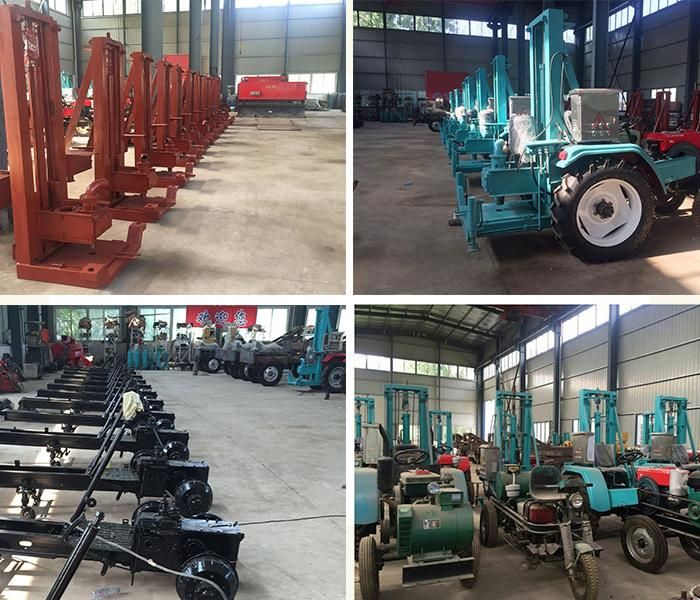 Portable Soil Tube Water Well Drilling Rig Machine Price (hf100t)