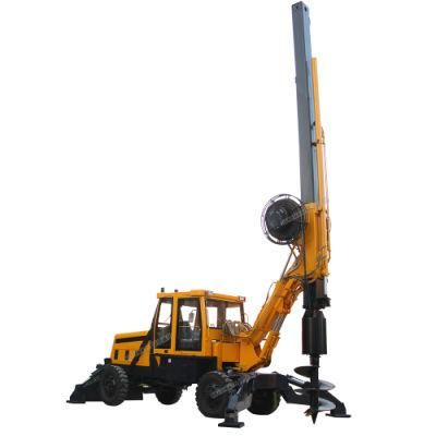 15 M Wheel Rotary Excavator / Small Rotary Excavator Rotation 180 Degree