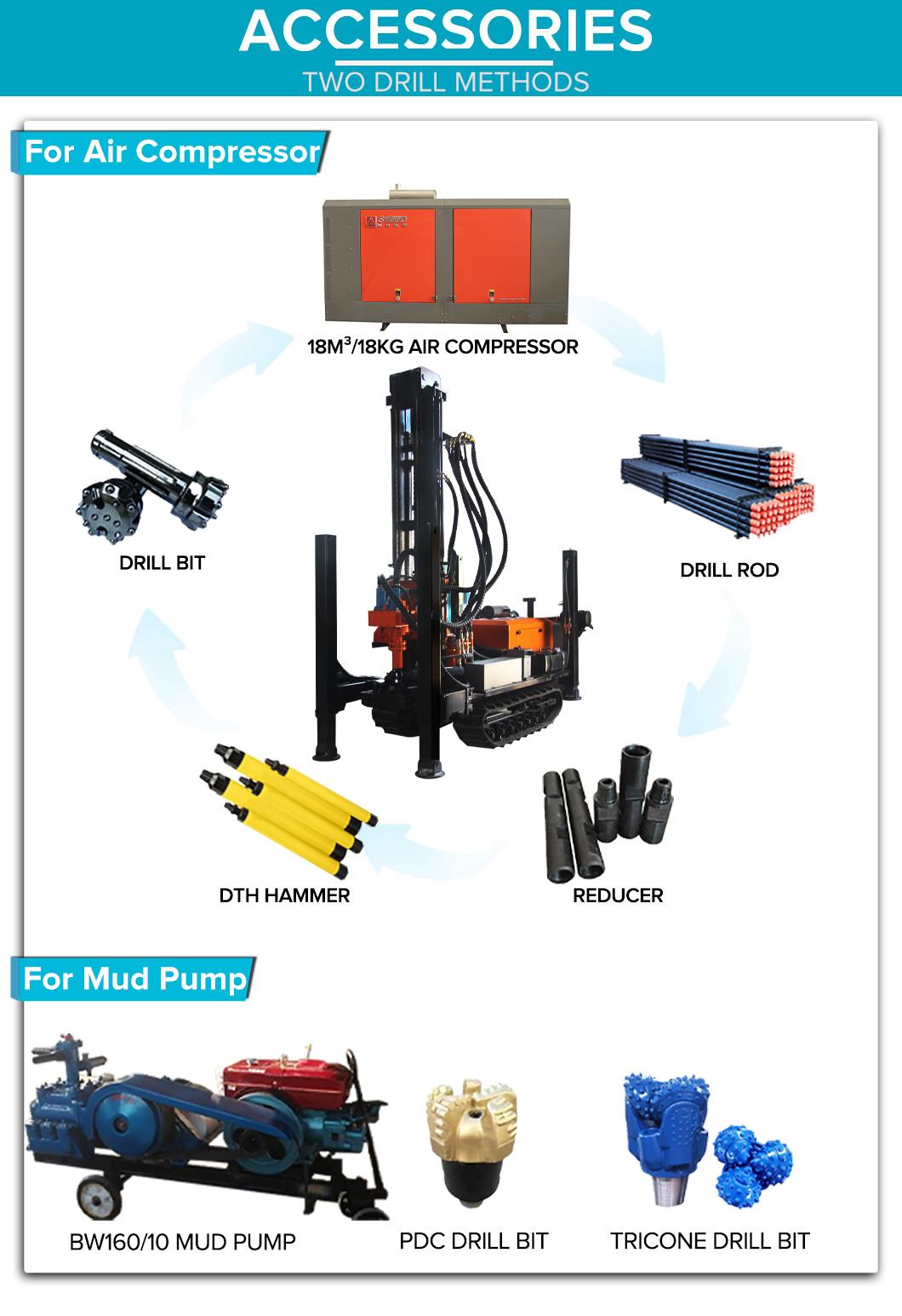 180m Automatic Water Well Drilling Rig for Sale