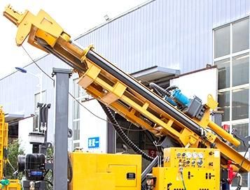 Convenient and Flexible 260m Depth Trailer Mounted Borehole Water Well Pneumatic Drill Rig