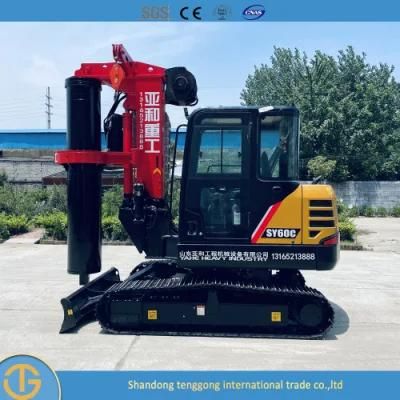 Pile Driver Machine Drilling Electric Ground Screw Pile Driver Epuipments Dr-60 Middle Rotary Rig Machine