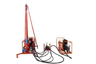 Hot Sales Portable Mountain Blast Hole Drilling Rig with Air Compressor