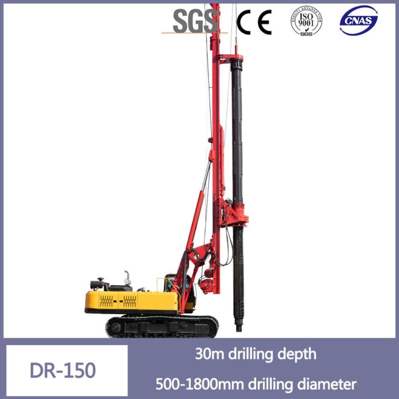 Dr-150 Rotary Drilling Rig with Retractable Chassis
