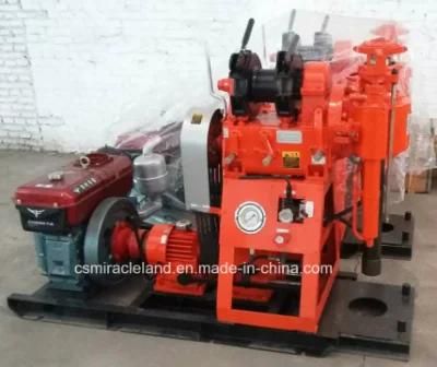 150m Deep Small Portable Geotechnical Exploration Core Drilling Rig with Mud Pump (HT-150E)