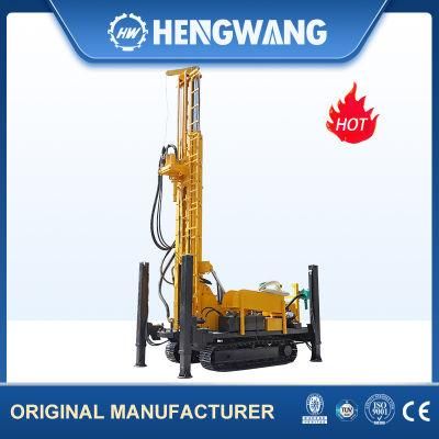 260 Meters Steel Crawler Mounted Rotary Portable Water Well Drilling Rig Machine