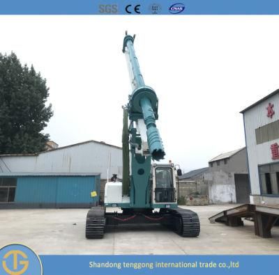 40m Depth Construction Crawler Hydraulic Borehole Rotary Drilling Rig