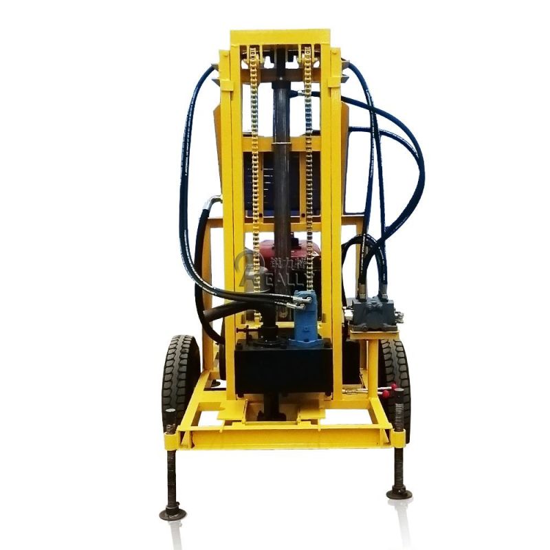 Diesel Drilling Rig Machine 22/35HP Portable Well Drilling Machine 100m Deepth Well Drilling Machine for Sale