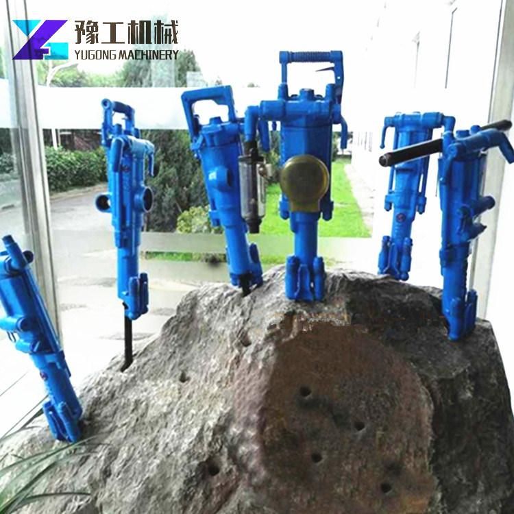 Portable Blasthole Drilling Rig Yt27 Yt28 Yt29 Pneumatic Air Leg Rock Drill for Quarry Mining