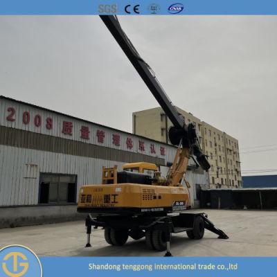 Bored Pile Wheel Head Hydraulic System Cylinder Auger Drilling Rig
