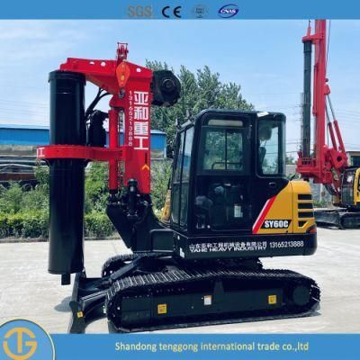 Hydraulic Mechanical Mini Portable Drilling Rig for Pile Driving