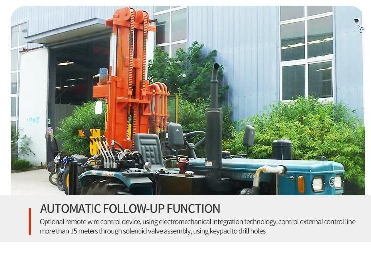 Tractor Mounted Portable Pneumatic Water Well Drilling Rig Machine