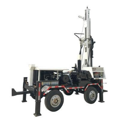 Crawler Type Four Wheel Type 200m Water Well Bore Hole Driller Rig Sly510 for Sale