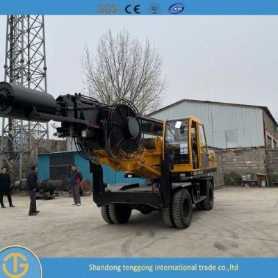 Portable Best Price Water Borehole Drilling Rig with Hydraulic System