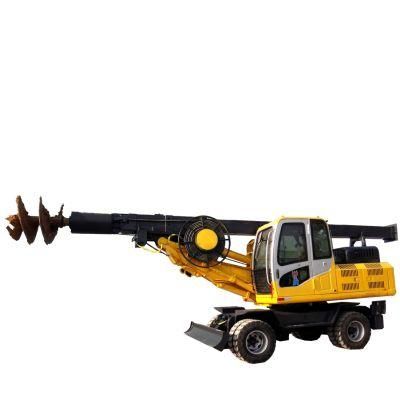 15m Customize Wheeled Four-Wheel Drilling Machine High Speed Air Conditioning Drilling Rig Machine for Sale