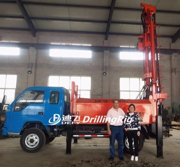 Dfq-200c Bore Well Drilling Truck for Hard Rock