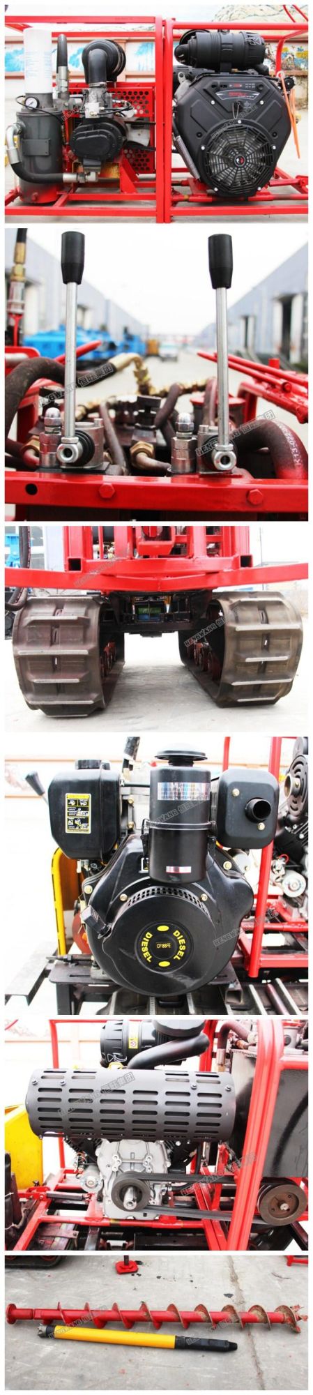 50m Portable Mountain Borehole DTH Drilling Rig