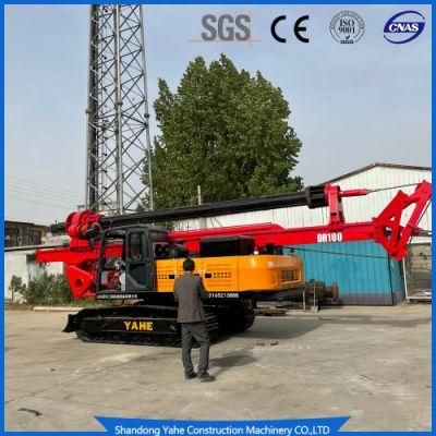 Hydraulic Rotary Core Drilling Rig for Land Drilling Dr-100