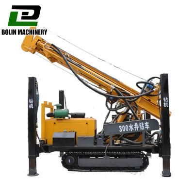 High Legs Pneumatic Drilling Rig on Tracks Most Popular 300m Drilling Well Drill Rig on Promotion