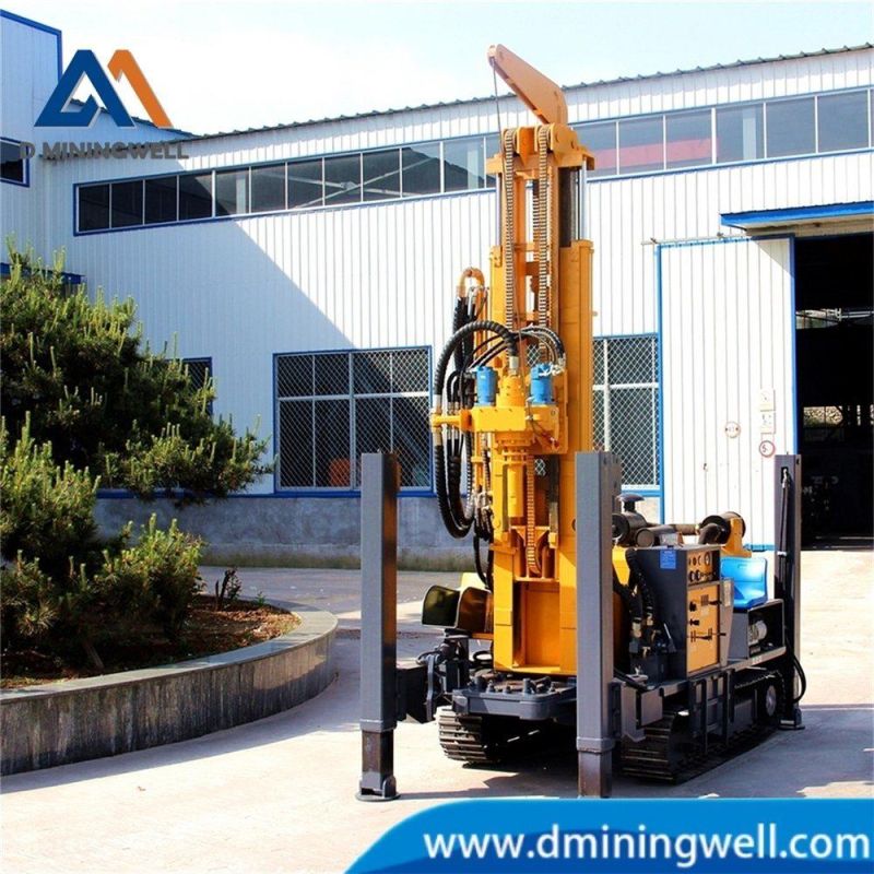 D Miningwell China Made for Wholesales Water Well Drilling Rig 300m Depth Rubber Crawler Drilling Machine