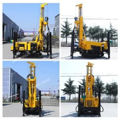 High Efficiency Engine Power 60kw Pneumatic Water Welll Borehole Drilling Rig Use for Drill Hard Rock