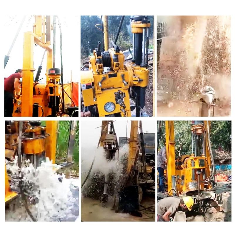 Medium Depth Core Drilling Machine Drilling Depth 600m Weight 1.8ton Hydraulic Drilling Rig for Sale