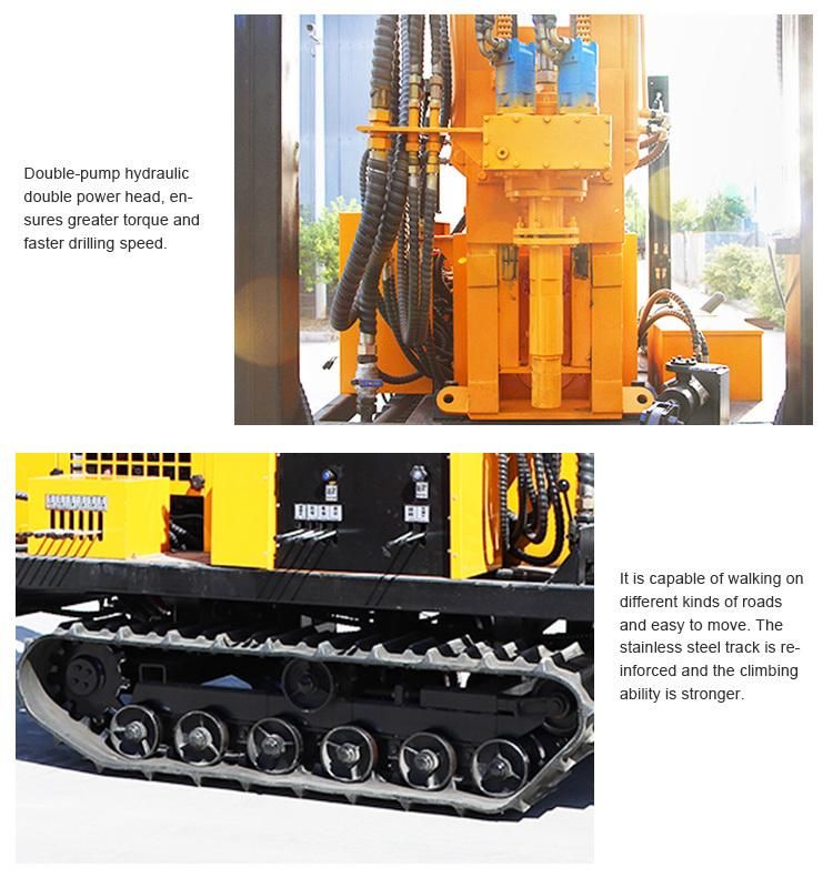 600m Crawler Type Borehole Water Well Drilling Rig