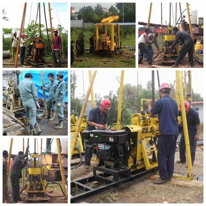 China Manufacturer 200m Hydraulic Small Portable Mining Borehole Water Well Core Drilling Rig Machine