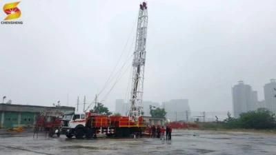 API Self Guyline Workover Rig Truck Mounted Drilling Rig