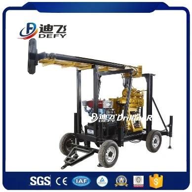 Wheels Type Hydraulic Rotary Drill Rig Machine