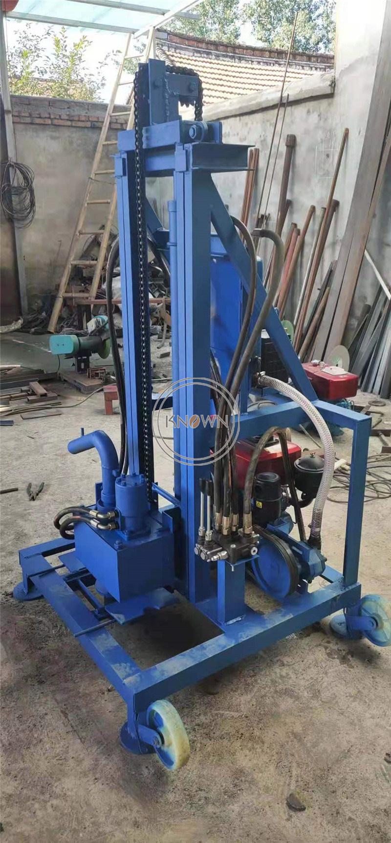 8HP Diesel Engine Deep Water Well Borehole Drilling Machine Portable Mine Drilling Rig Diamond Core Drill Machine