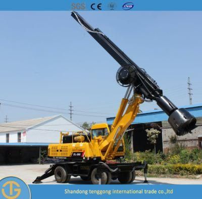 Mini Piling Machine Head Hydraulic System Auger Boring Oil Surface Drilling Rig