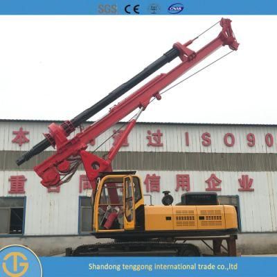 Hydraulic Cylinder Micro Tractor Portable Small Crawler Pile Driver Drilling Dr-90 Rig for Free Can Customized