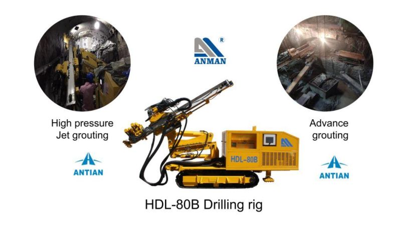 Hdl-80b Jet Grouting Guiding Hole Construct Guiding Hole Drilling Rig Machine
