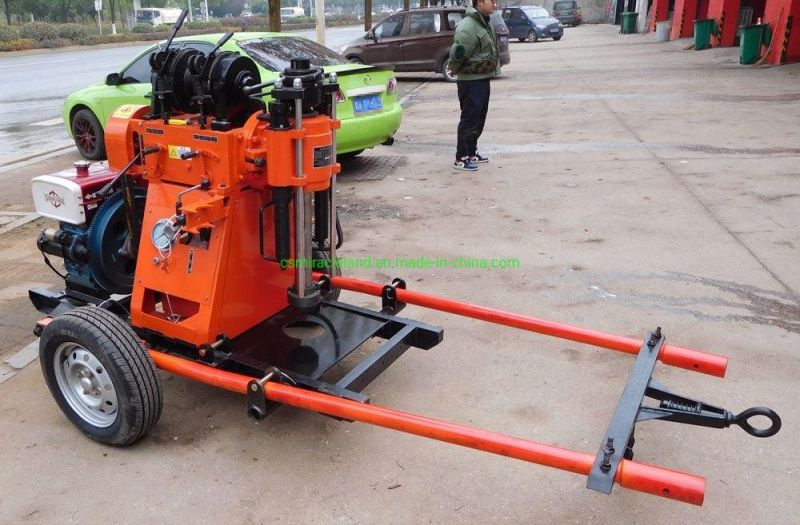 Wheel Trailer Mounted Water Well Borehole Rotary Drilling Rig (GY-150T)
