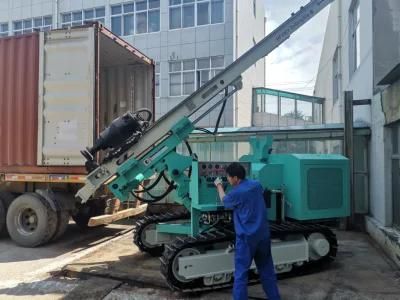 Rotary 20-120m Solar Piling Driver 90-400mm Photovoltaic Pile Drilling Machine